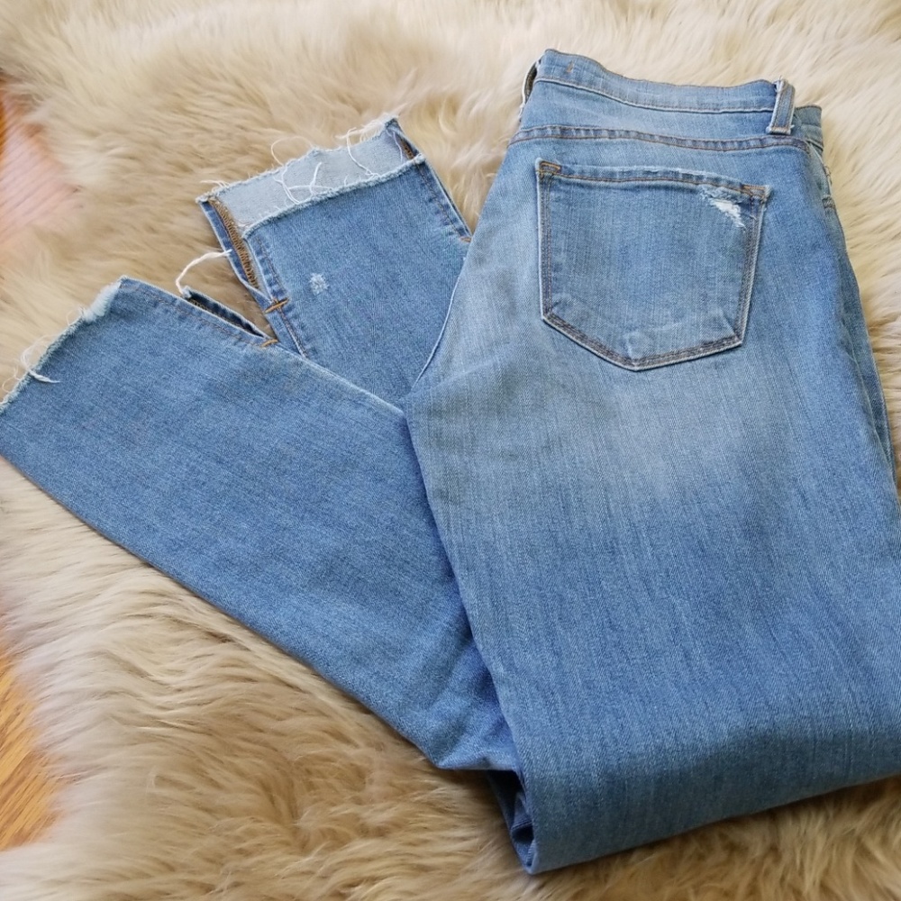 SOLD Flying Monkey step-hem jeans